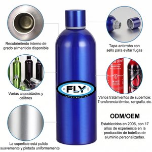 Botellas de aluminio de 1 litro de gran capacidad - 6 - vista 6