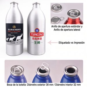 Botellas de aluminio personalizadas con logo impreso - 4 - vista 4