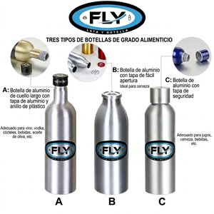 Botellas de aluminio personalizadas con logo impreso - 6 - vista 6