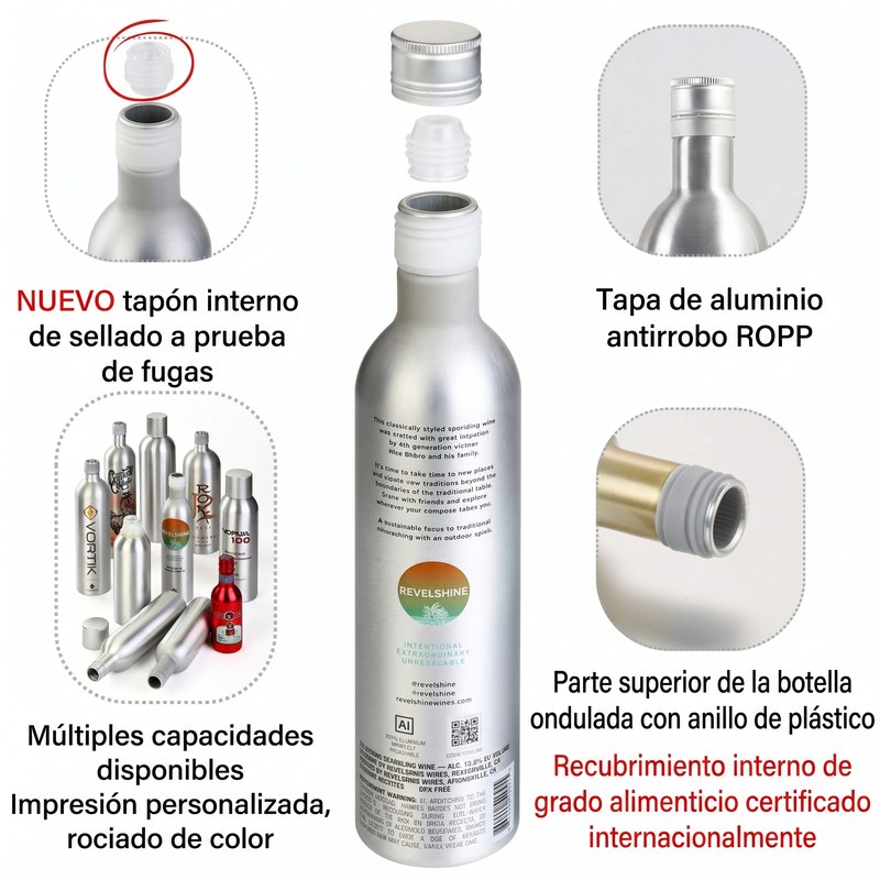 Botellas de Aluminio para Sublimación